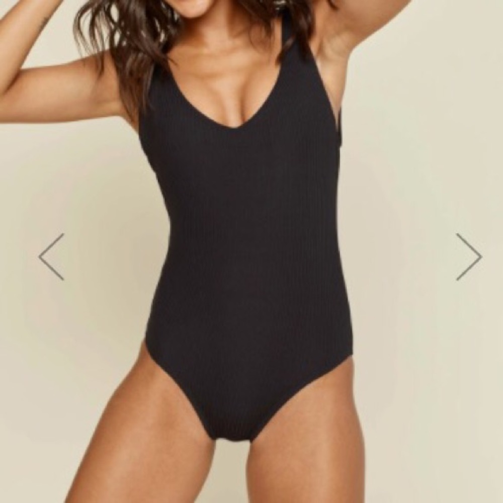 Andie Swim Ibiza black L (LT) one piece swimsuit